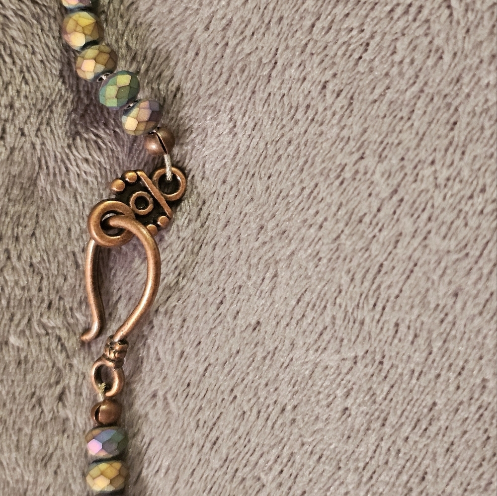 Hand Crafted Titanium Quartz Necklace And Earrings Set - Picture 6 of 8